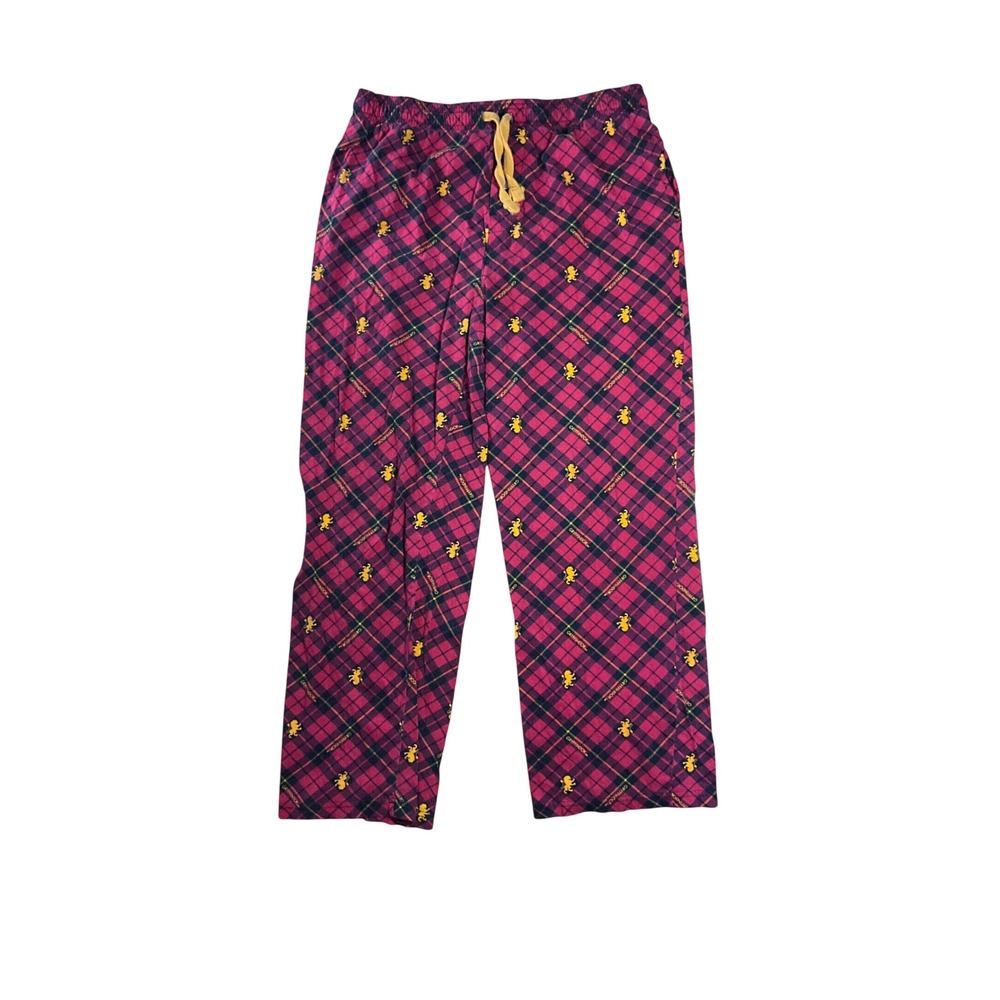 Harry Potter Gryffindor Pajama Pants Mens Large Red Plaid Cotton Lounge Bottoms